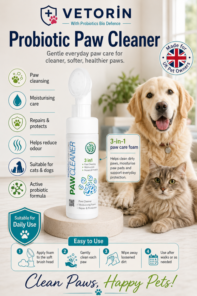 34 Vetorin Paw Cleaning Foam – 200 ml