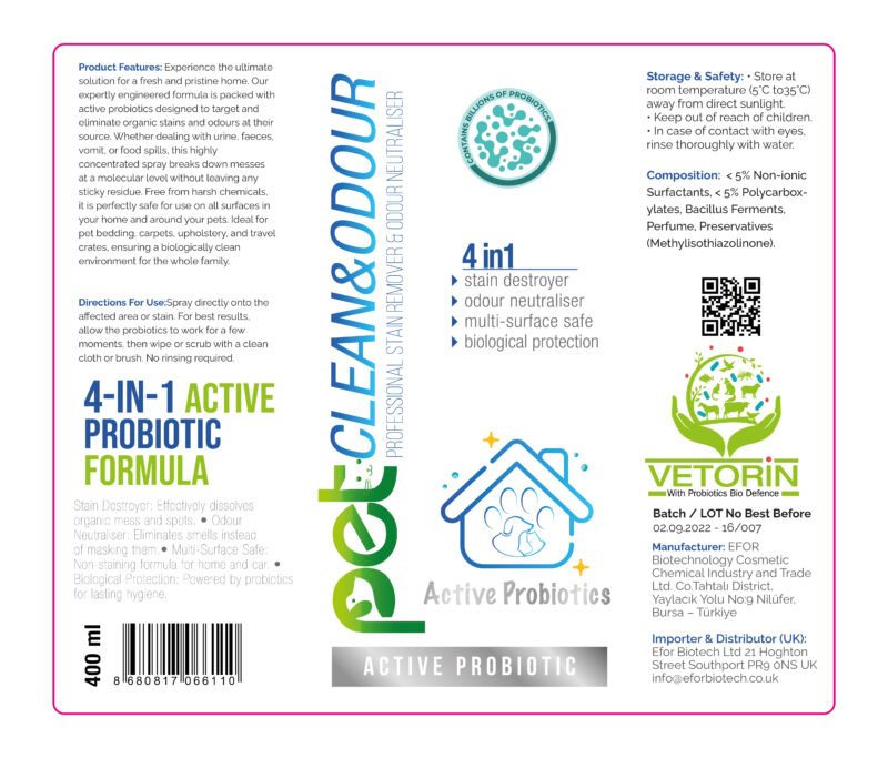 Probiotic Pet Clean & Odor Sprey