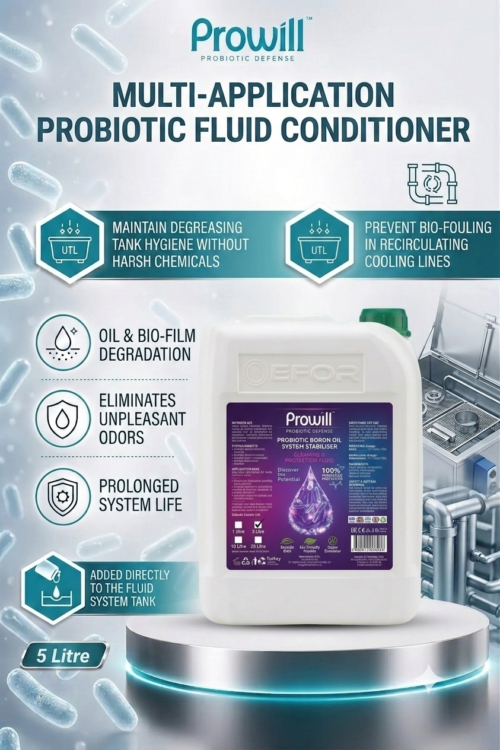Prowill Bor Oil Cleaning Solution 5L container for CNC coolant systems